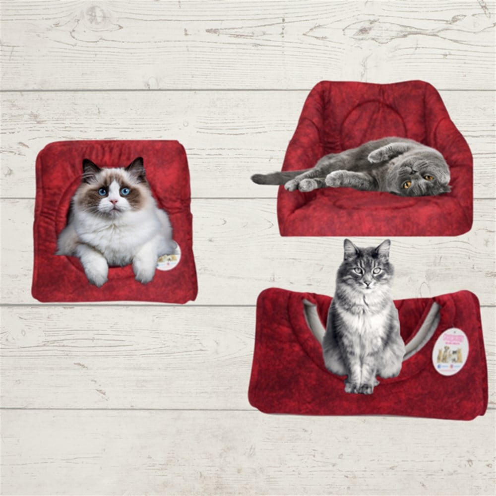 Bordo Kedi ve Köpek Yuvası 3 Ayrı Kullanım