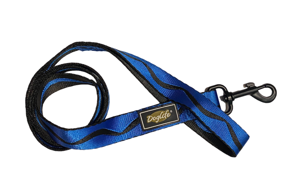Sax Blue Wave Köpek Gezdirme Tasması (2,5 cm x 120 cm)
