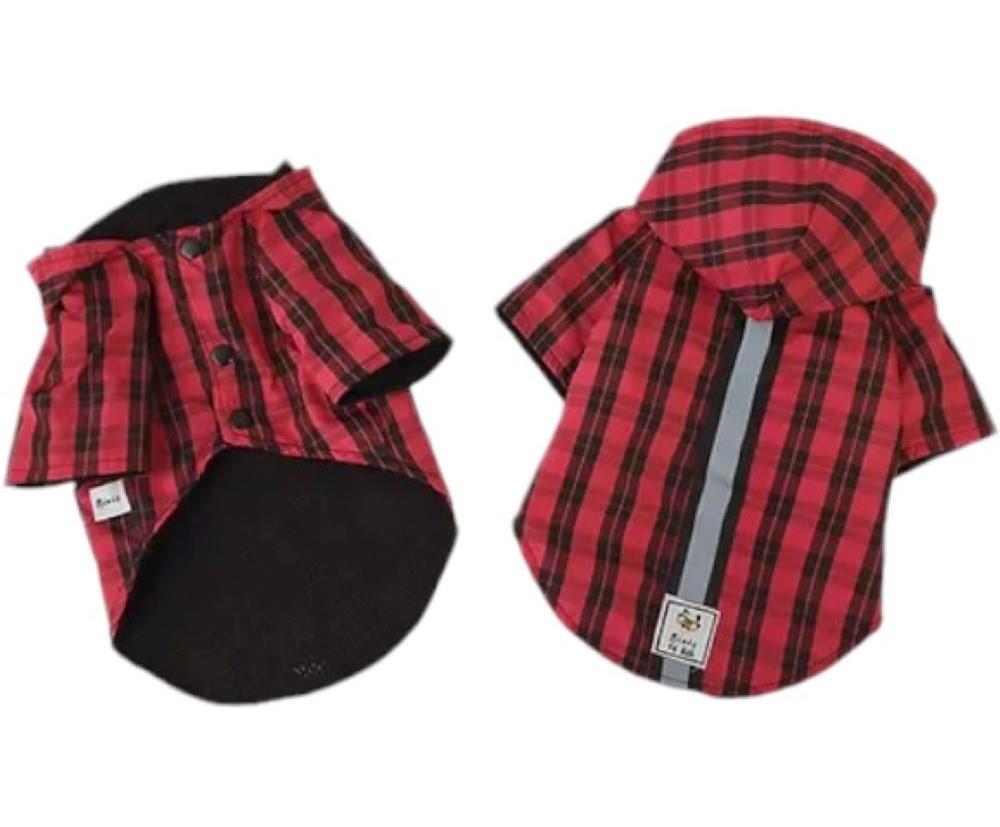 Miniş Oduncu İçi Fileli Küçük Irk Köpek Yağmurluğu