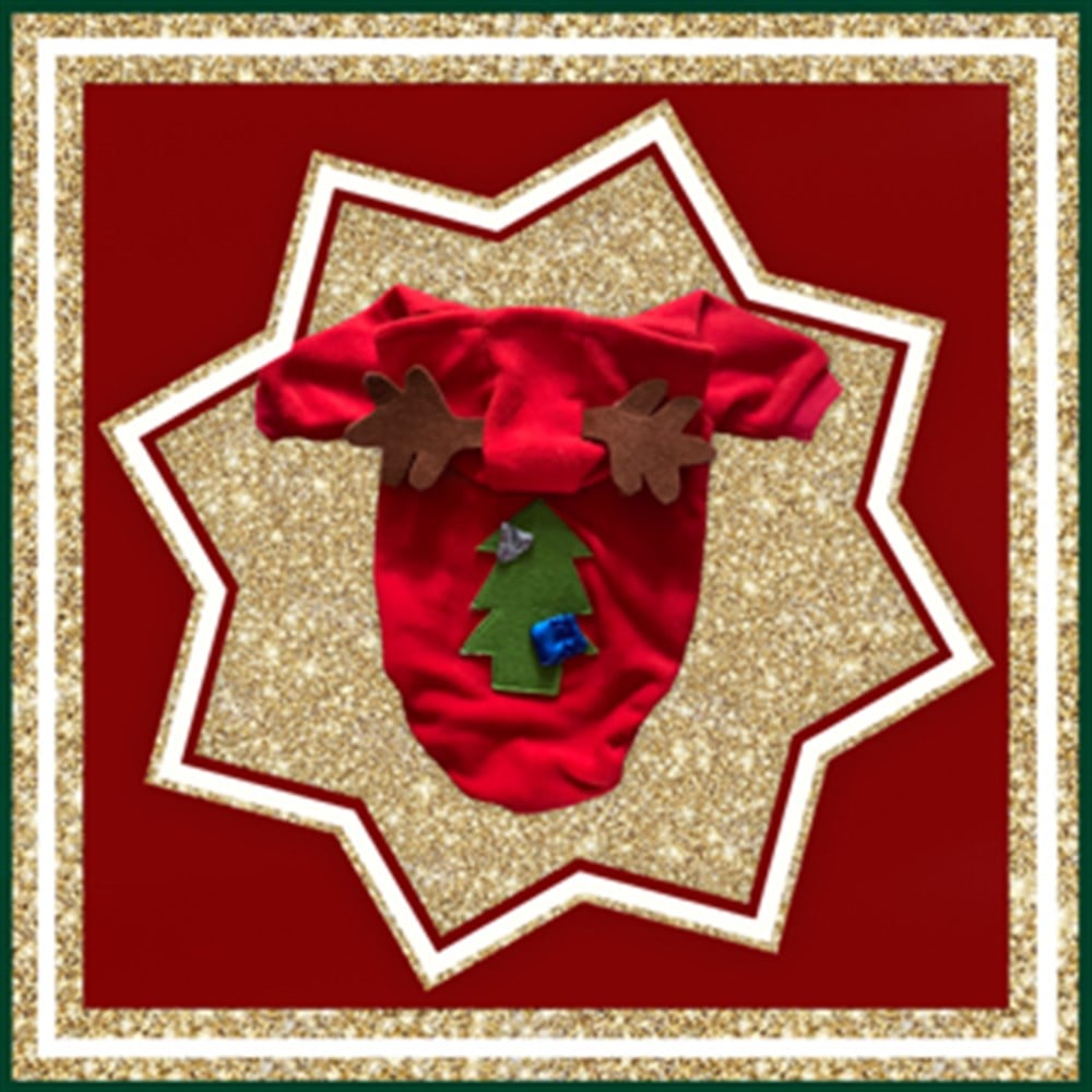 Boynuzlu Kapüşonlu Kıpkırmızı Polar