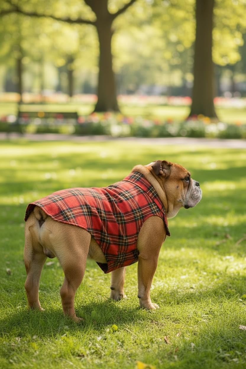Miniş Kırmızı Kareli Köpek Gömleği 2XL (9-13 kg arasına uygun)