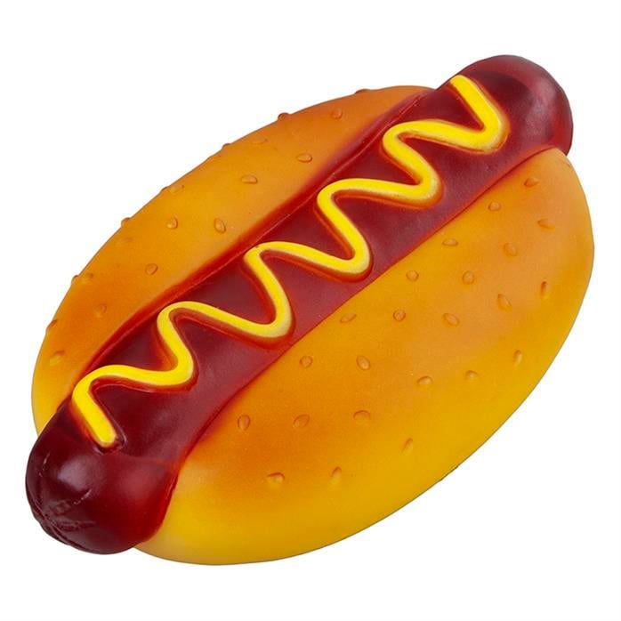 Pawise Suda Batmaz, Vinyl, Sesli Hot Dog Köpek Oyuncağı 16 cm