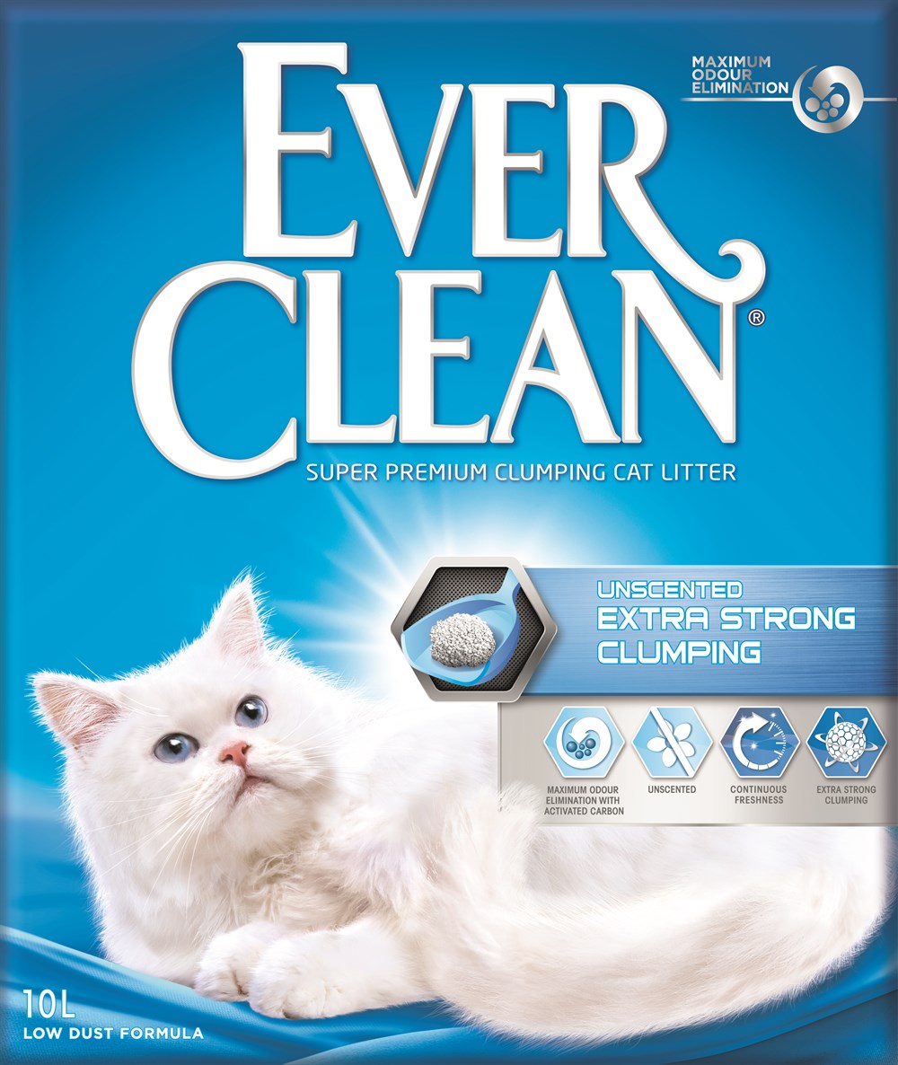 Ever Clean 10 lt Extra Strong, Unscented - Ekstra Güçlü, Kokusuz Kedi Kumu