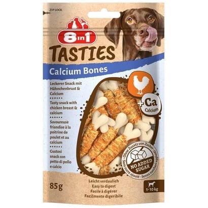 8 in1 Tasties Calcium Bones Tavuk Sargılı Kemik Küçük Irk Köpek Ödül Maması 85 Gr