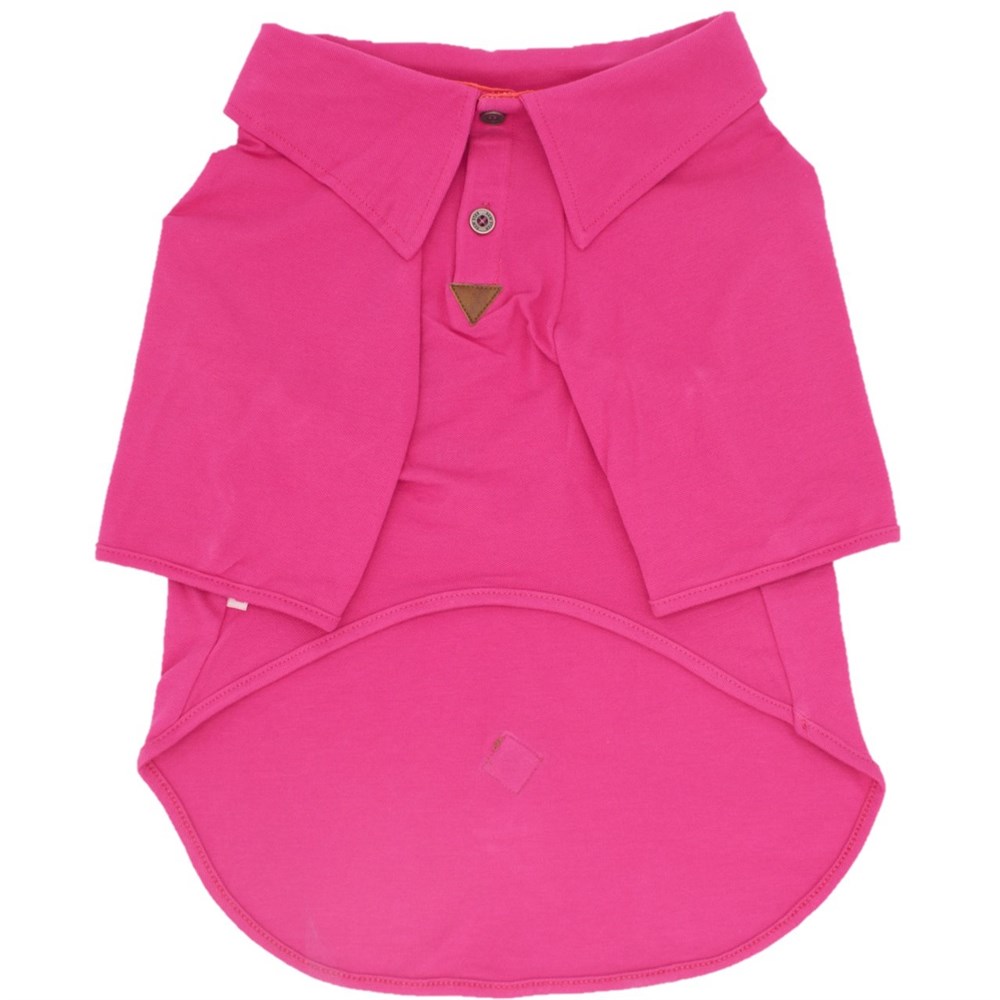 Pawstar Ananas Orta-Büyük Irk Köpek Polo T-shirtü Fuşya