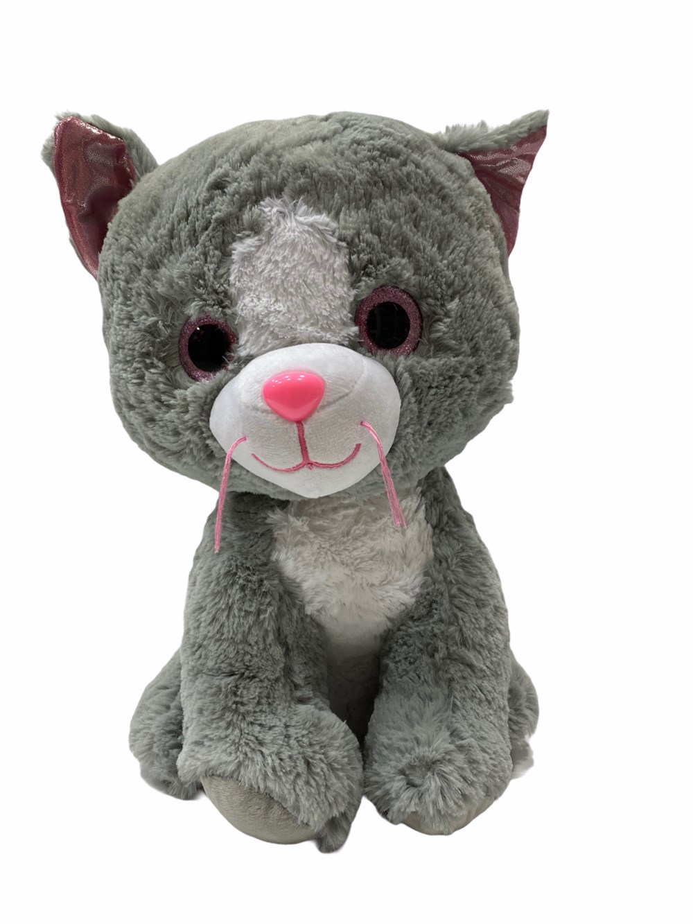 Sevimli Koca Kafa Peluş Kedi 40 cm