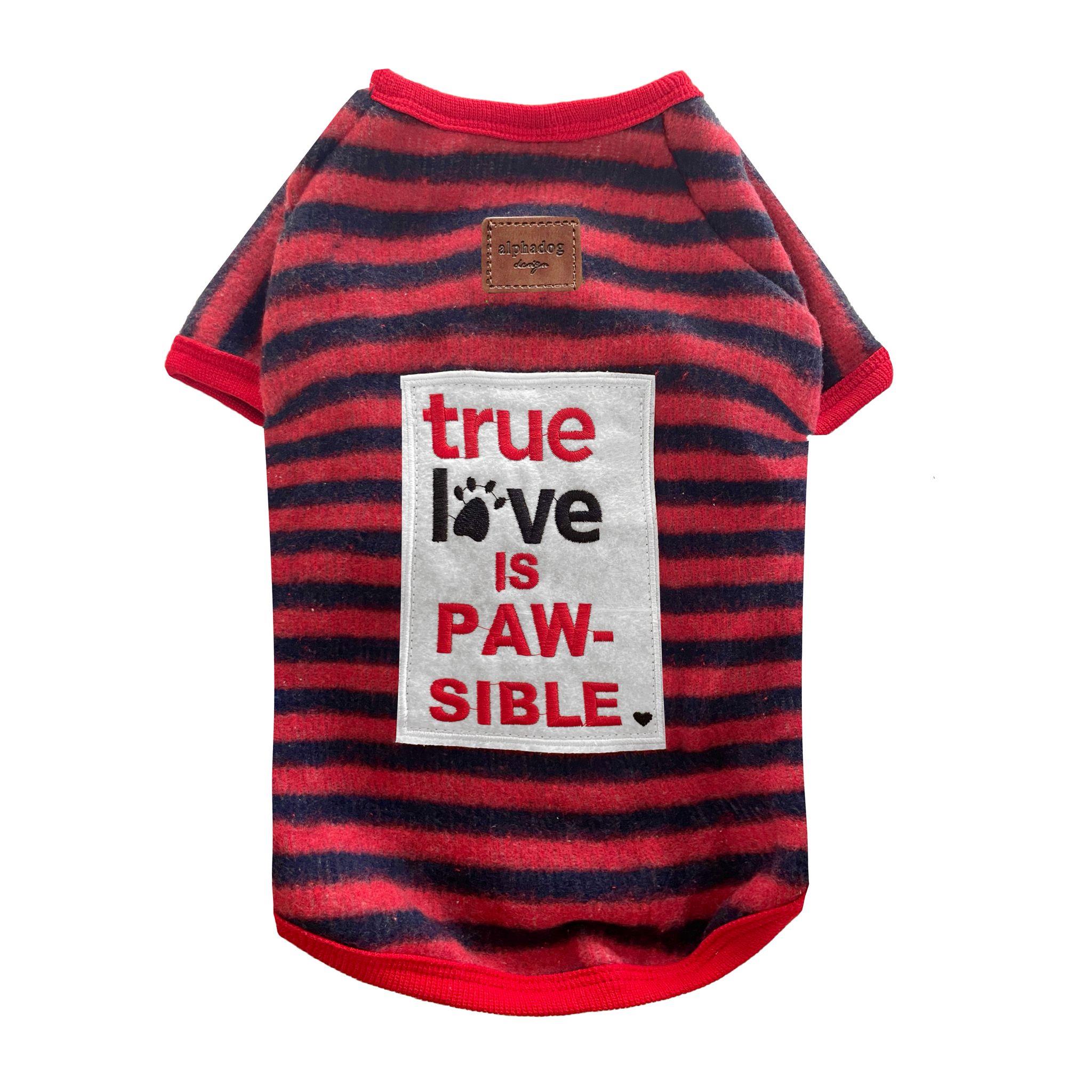 Alphadog Red True Love Küçük Irk Köpek Kazağı