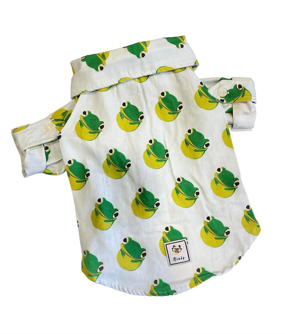 Frog Küçük Irk Köpek Gömleği (2,5 kg - 13 kg arasına uygun bedenlerde)