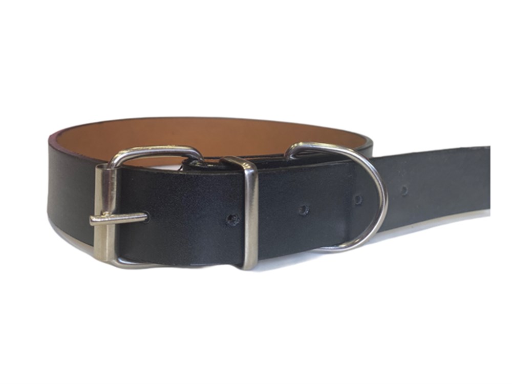 Doglife Pati Desenli Siyah Deri Boyun Tasması 2,5 cm x Boyun:36-46 cm