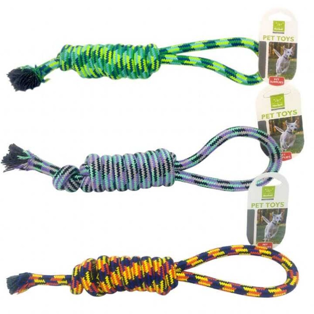 Nunbell Tutamaçlı Köpek Çekiştirme Oyuncağı Sert Diş İpi 38 cm (1 Adet)