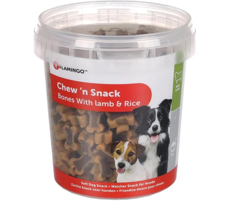 Flamingo Chew'n Snack Bones 500 gr Lamb&Rice Köpek Ödülü