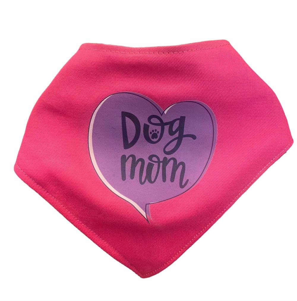 Dog Mom Pink Köpek Bandanası Standart Beden
