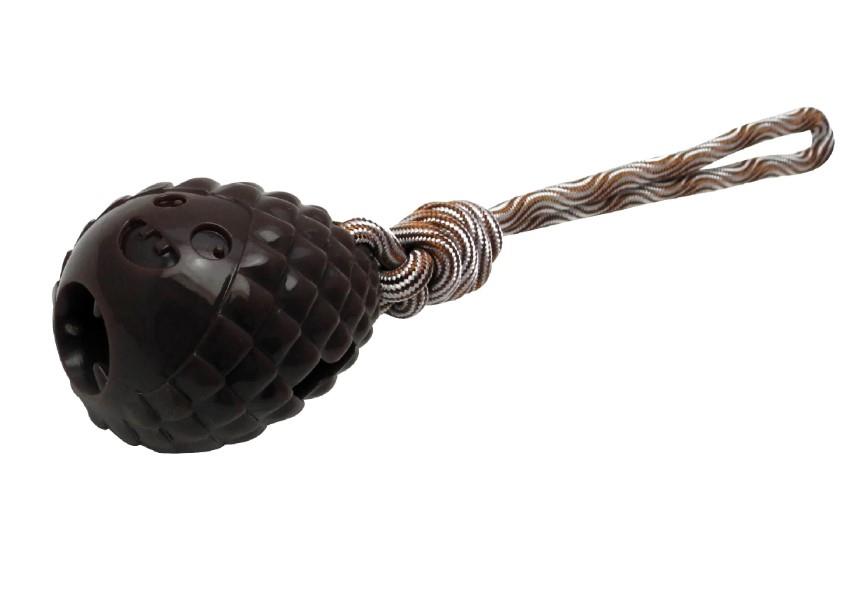 Gimdog Pinecone TPR, Çekiştirmeli Köpek Oyuncağı Kahve 30 cm