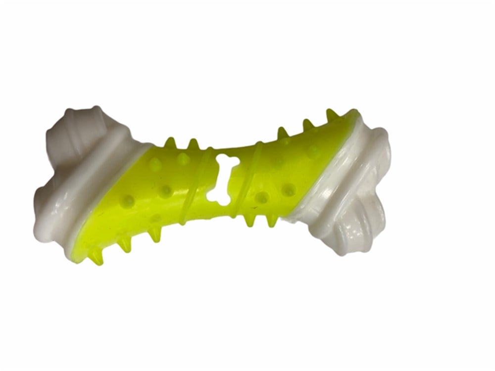 Termo-Plastik Köpek Oyuncağı Kaval 13 cm Sarı