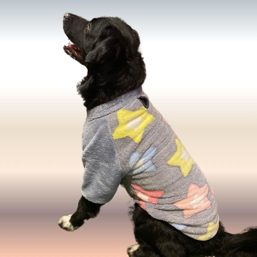 Gedyco Stars Premium Peluş Orta Irk Köpek Sweatshirtü (8 kg-20 kg arası köpeklere uygundur)