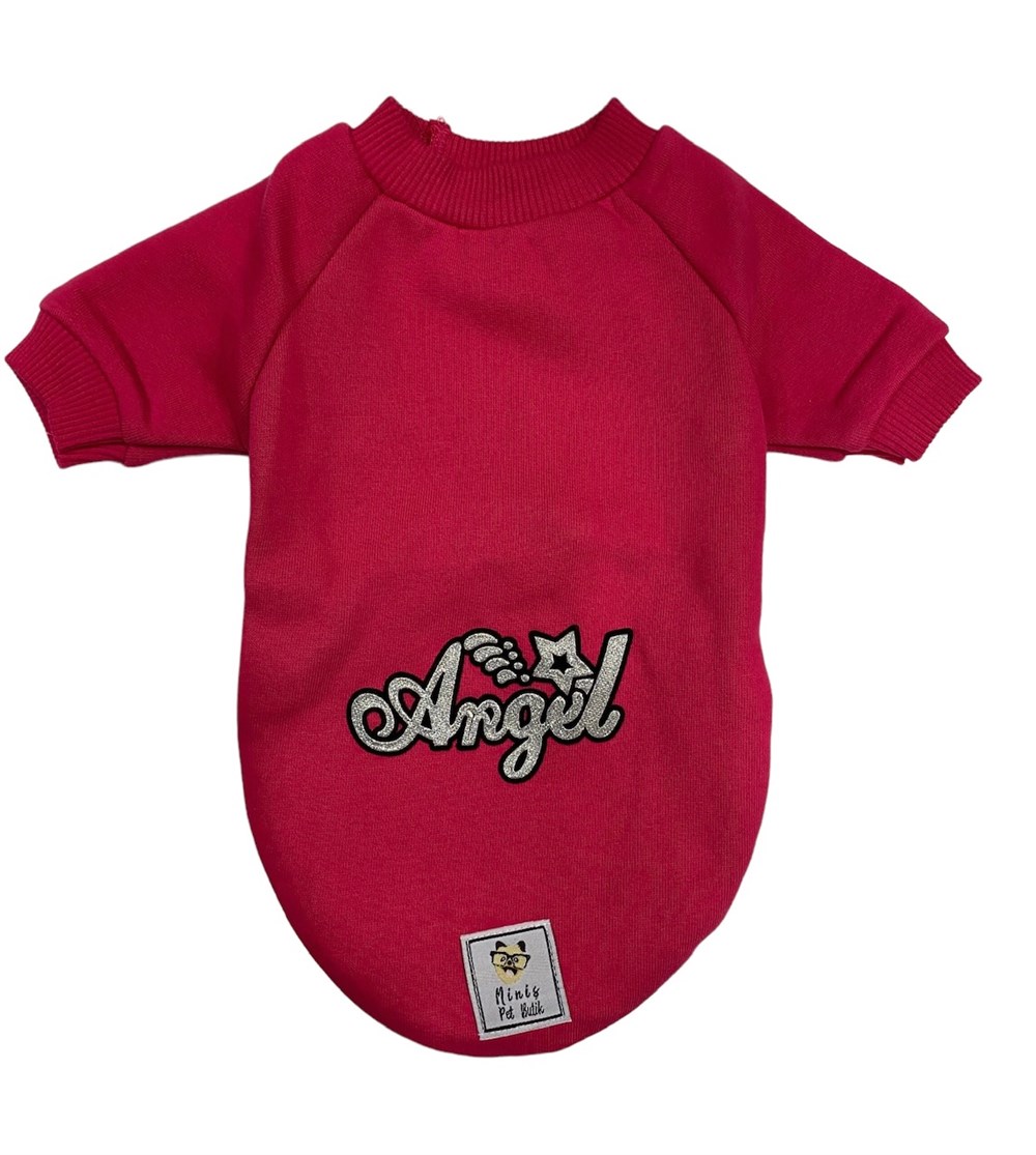Pink Angel Küçük Köpek Sweatshirtü (2,5 kg-6,5 kg arası köpeklere uygun beden)