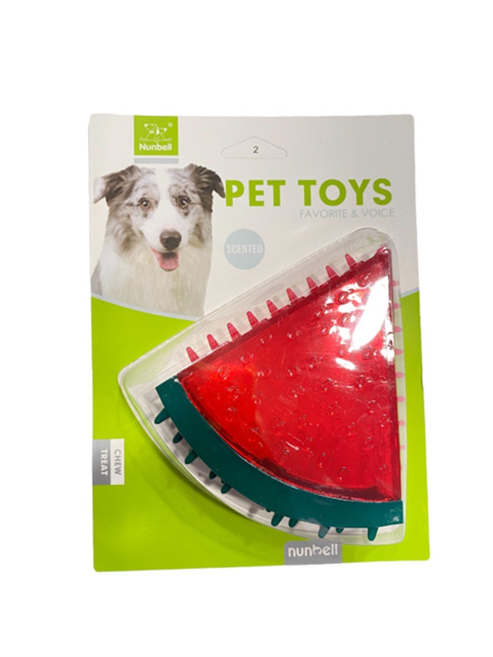 Nunbell Tropik Meyve Aromalı Suda Batmaz Karpuz Köpek Oyuncağı 11 cm