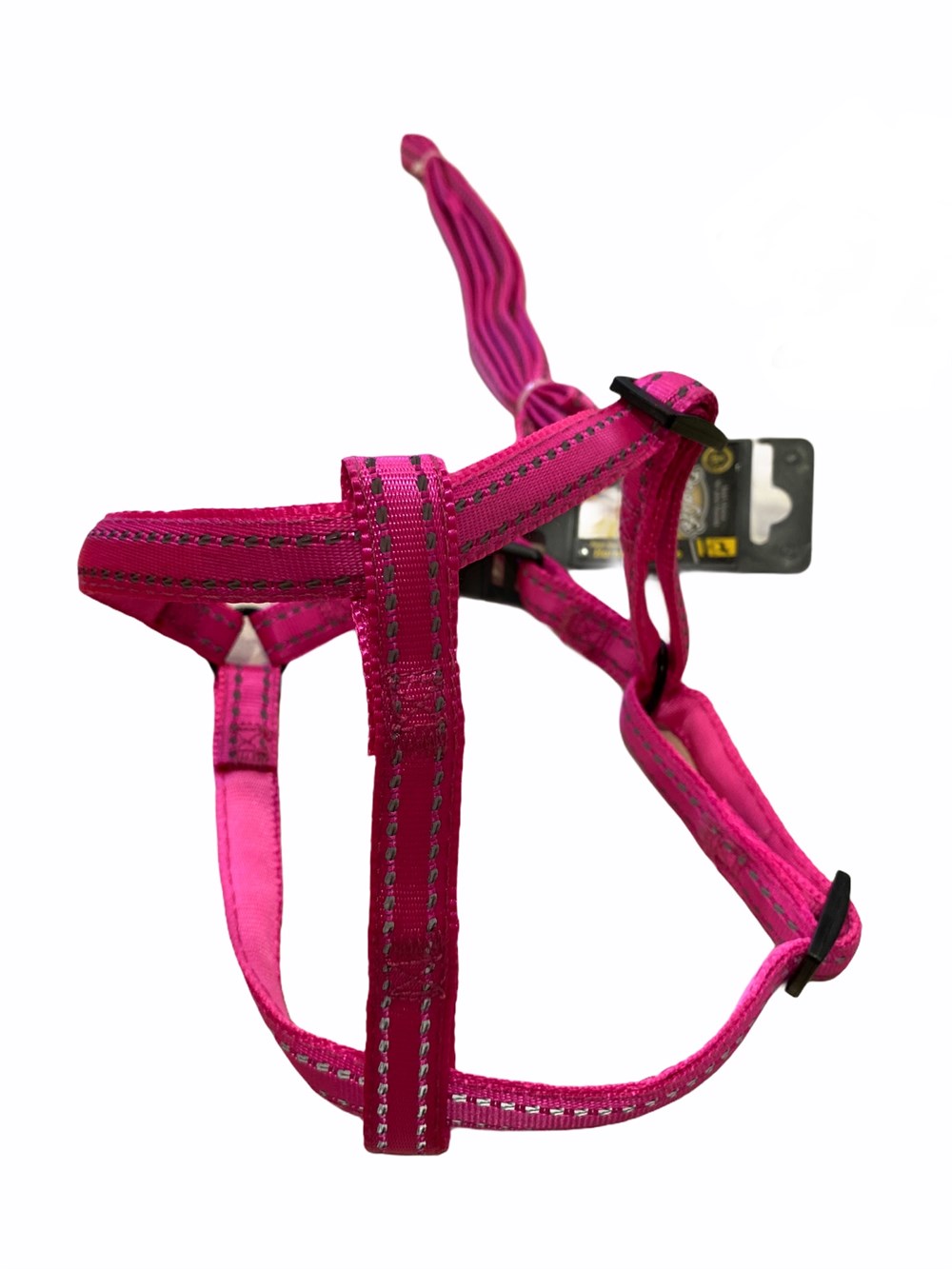 Doglife Neon Pembe Fosforlu Göğüs ve Gezdirme Tasma Seti (göğüs 35-50 cm)