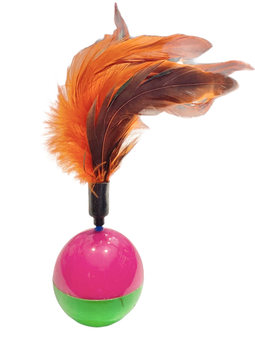 Upuzun Tüylü Hacı Yatmaz Kedi Oyuncağı 22 cm