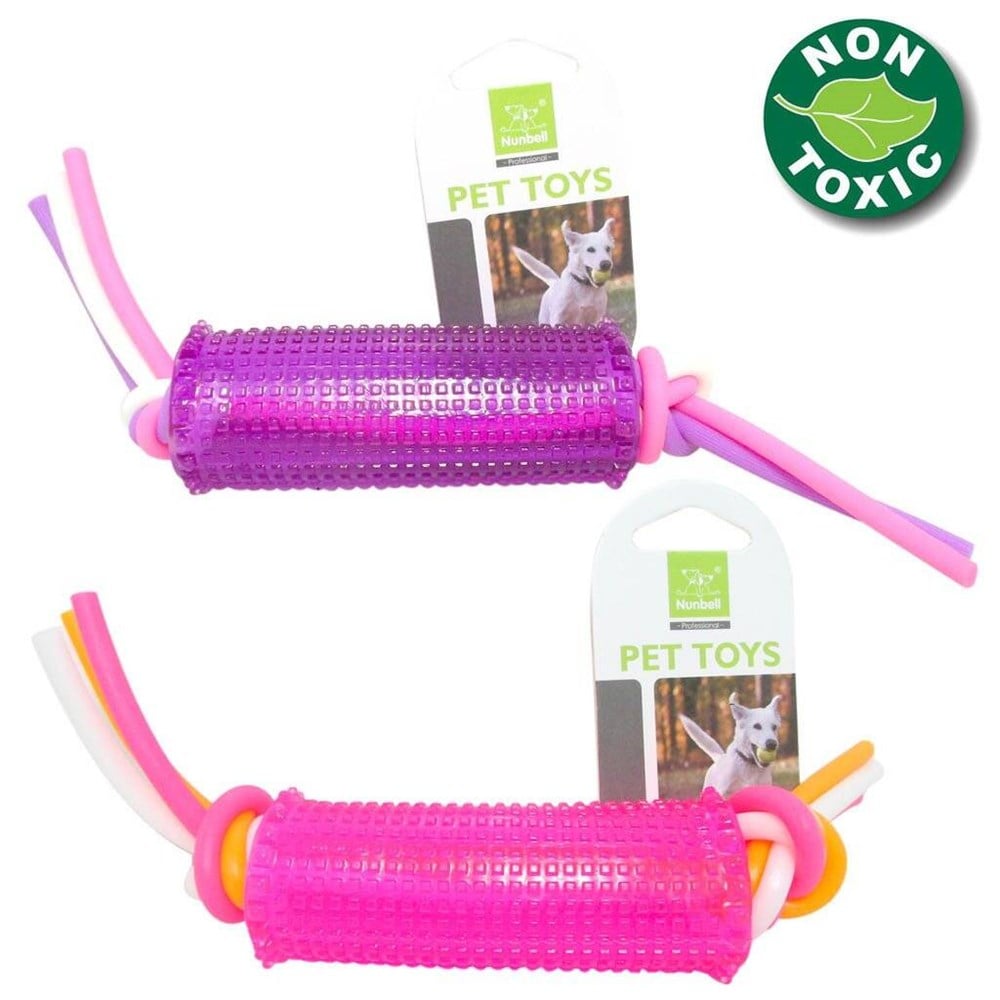 Nunbell Plastik İpli Köpek Diş Kaşıma Oyuncağı 25 cm (1 Adet)