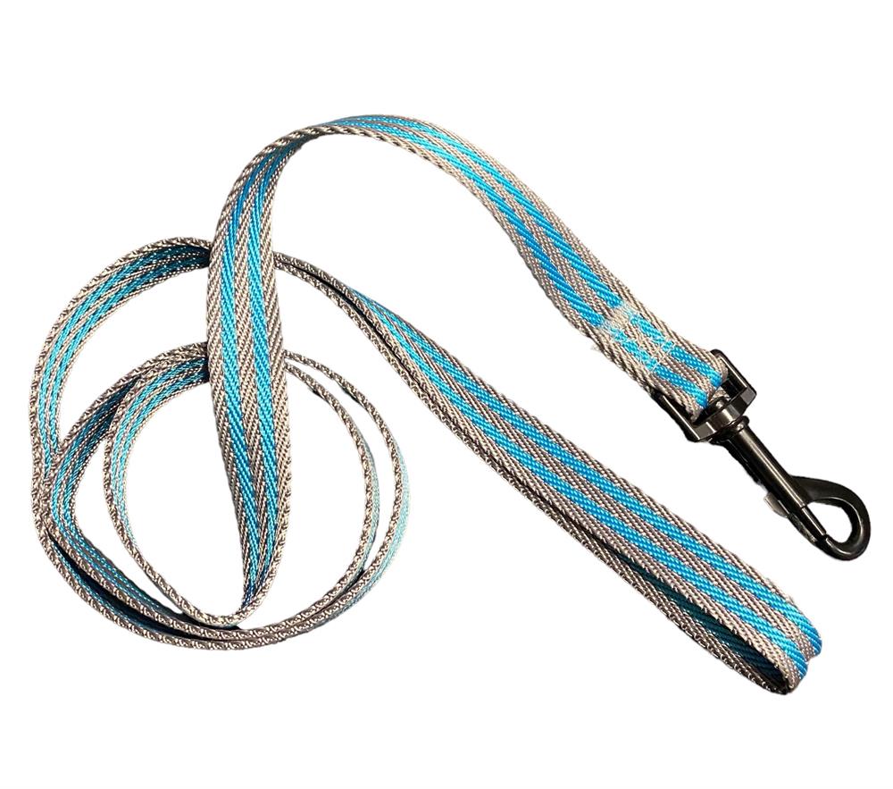 Mavi-Gri Köpek Gezdirme Tasması (2 cm x 120 cm)