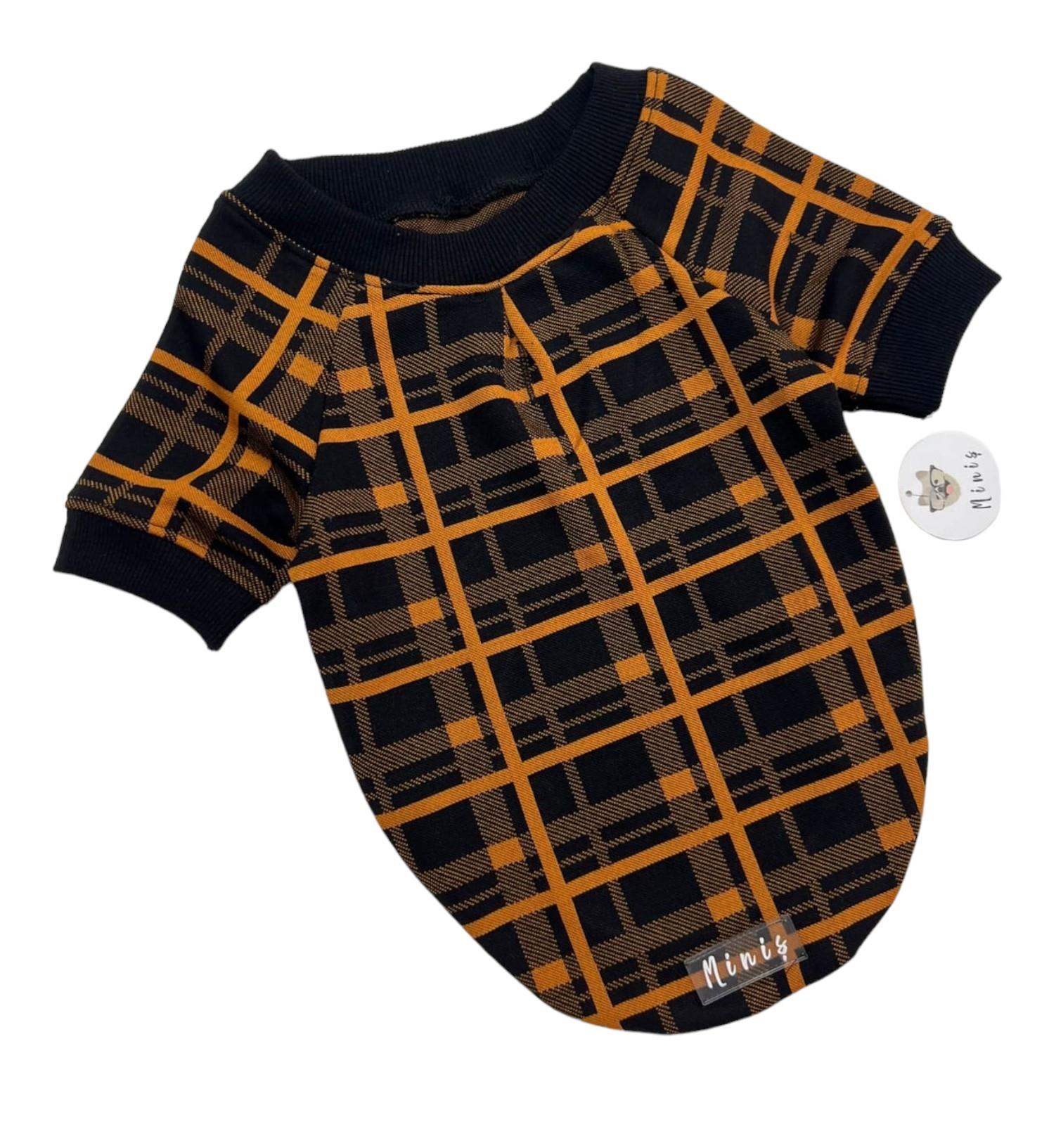 Miniş Sarı Çizgili Küçük Irk Köpek Sweatshirtü