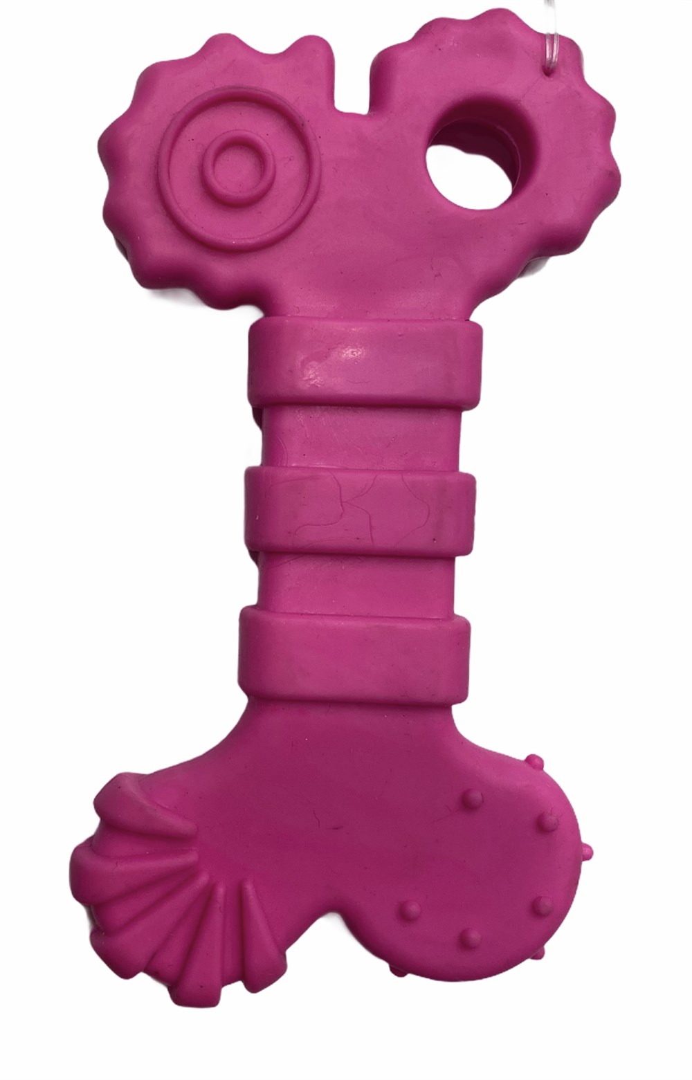 Doglife Pembe Kauçuk Kemik Köpek Diş Kaşıma Oyuncağı 10 cm