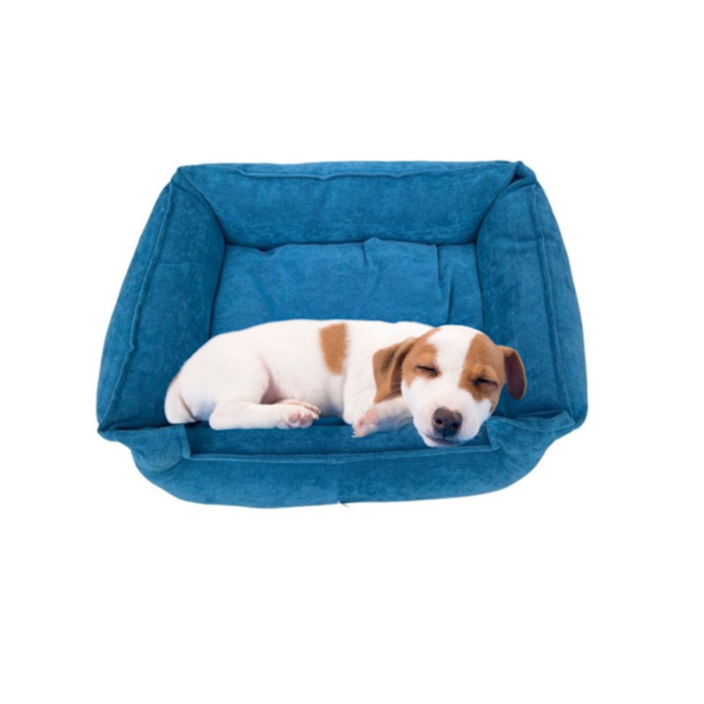 Premium Turkuaz Mavi Kedi ve Köpek Yatağı 50 x 35 x 15 cm