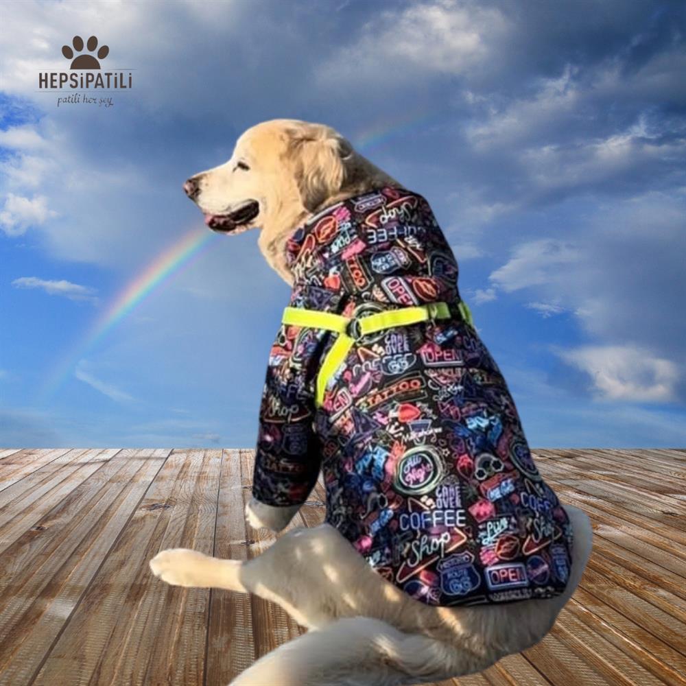 Gedyco Tatoo Kalın Polarlı Büyük Irk Köpek Montu (21-50 kg arası köpeklere uygundur)