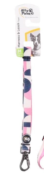 Ally Paws Kilitli Pembe Köpek Gezdirme Kayışı 120 cm x 1,5 cm