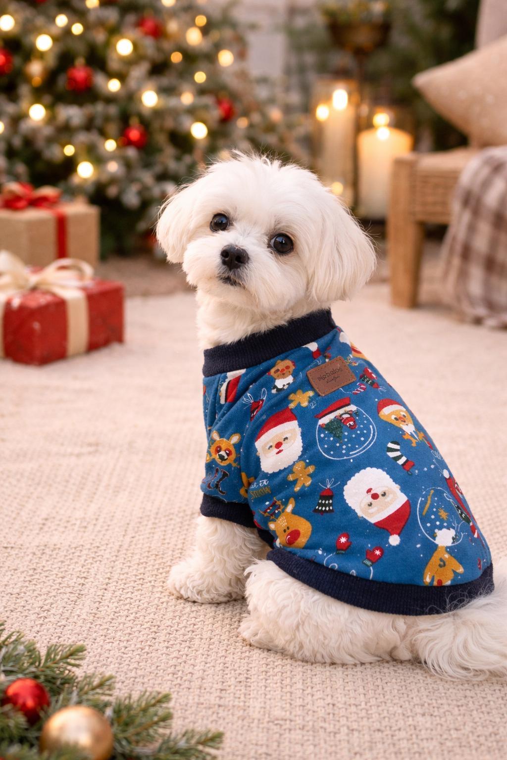 Alphadog Colored Santa Küçük Irk Köpek Sweatshirtü