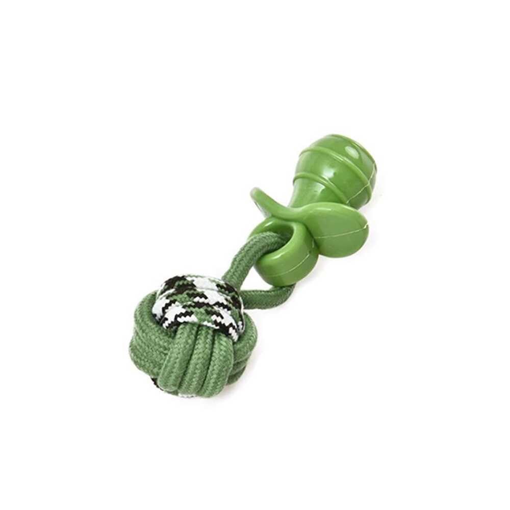 Zampa Kauçuk Emzikli Halat Toplu Köpek Oyuncağı 20 cm