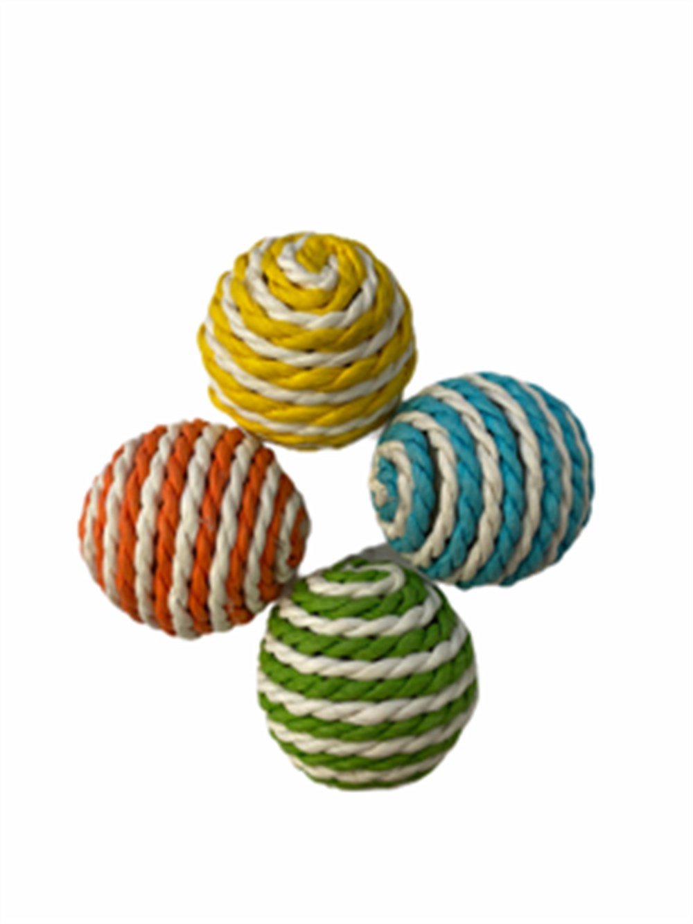 Hasır İp Sargılı, Sesli Top, Çap: 4 cm