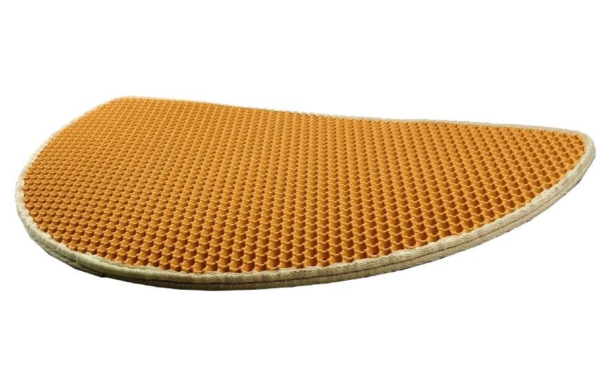 Gimcat Premium Elekli Yarım Ay Kedi Tuvalet Paspası Turuncu 65 x 38 cm