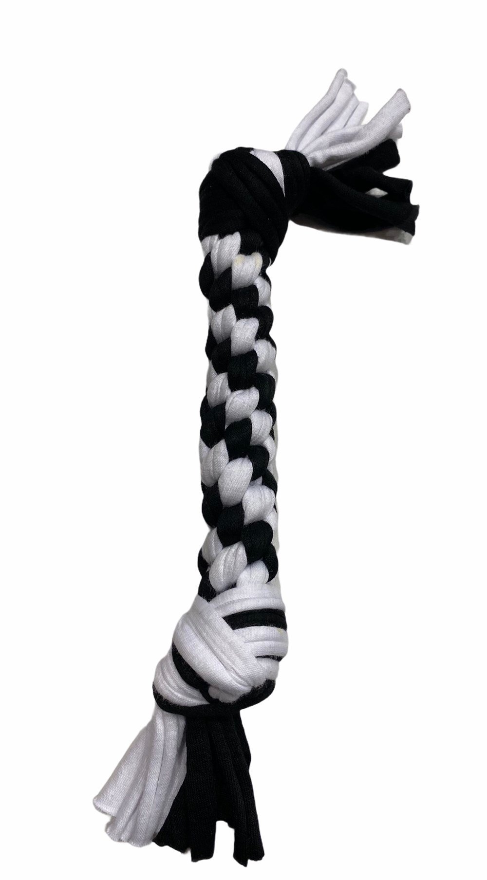 Siyah Beyaz Köpek Oyun ve Diş İpi 25 cm