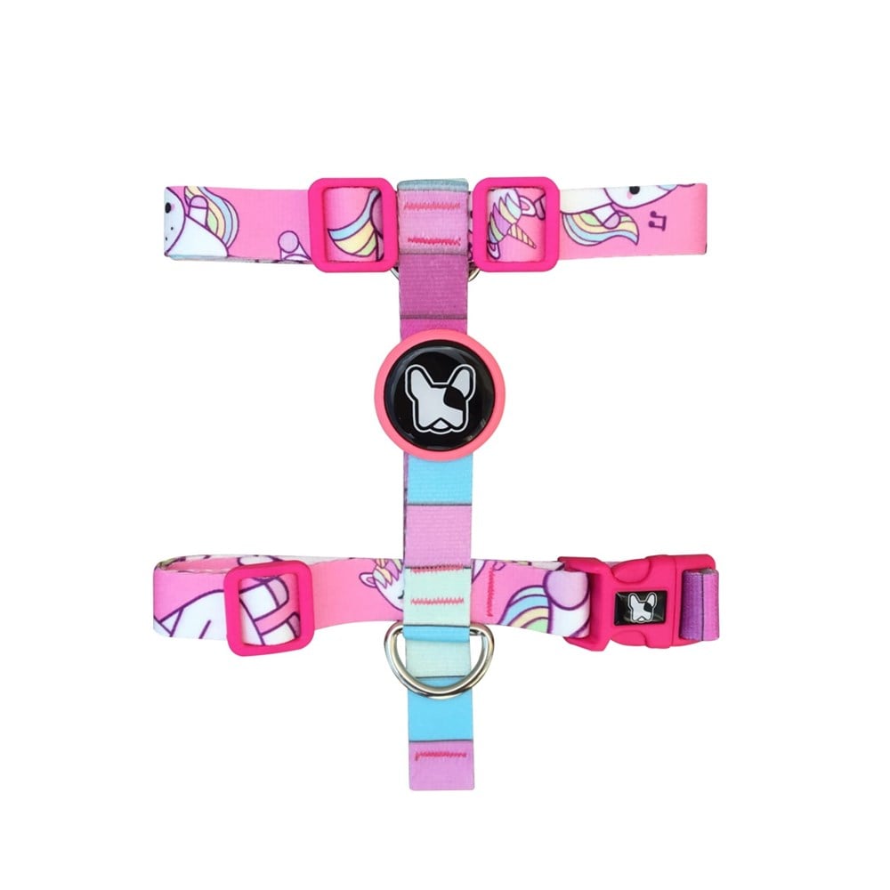 Dogness H-tip Unicorn Pink M Küçük ve Orta Irk Köpek Göğüs Tasması (Göğüs 32 cm x 56 cm)