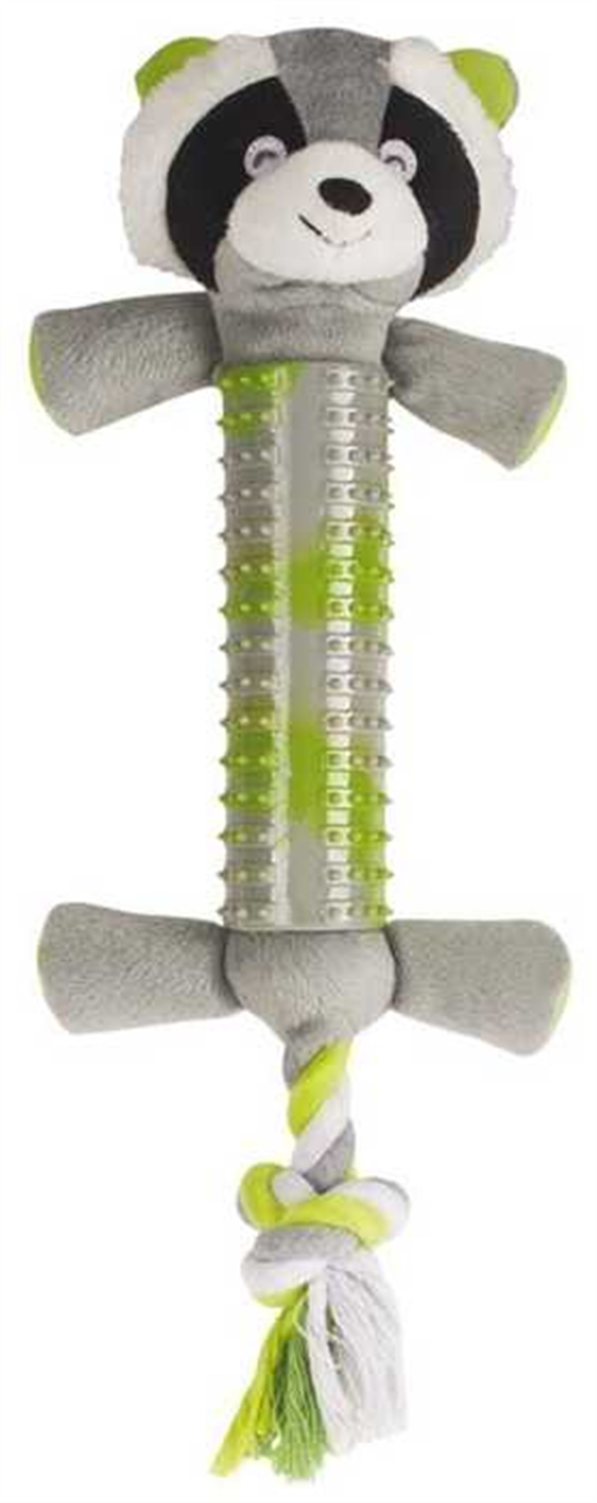 M-Pets Diş Kaşıma Ve Diş İpli Sesli Panda Köpek Oyuncagı 39x14x5 Cm Yeşil