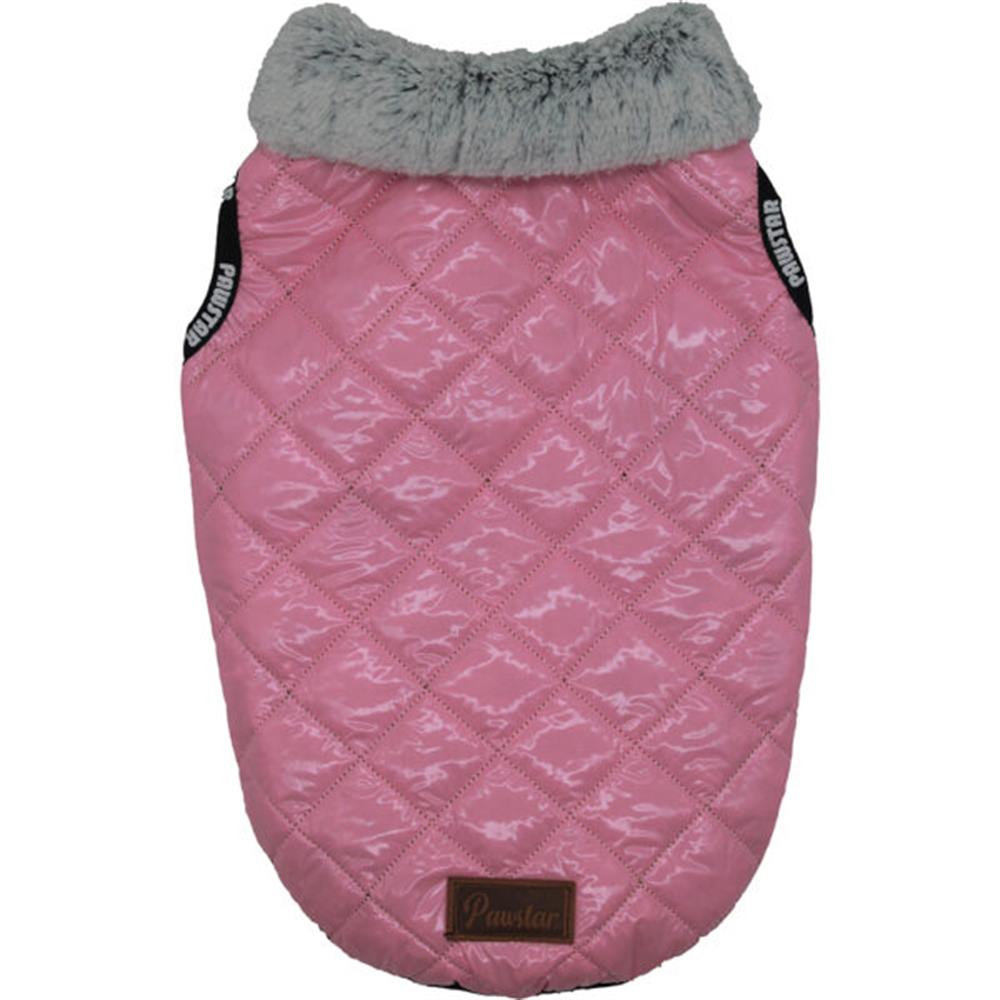 Pawstar Puff Pembe Büyük Irk Köpek Montu (30 kg-45 kg arasına uygun)