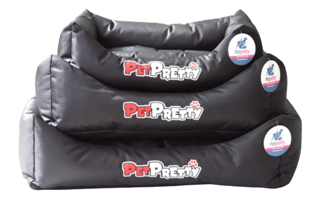 İç ve Dış Mekan Kedi ve Köpek Yatağı 58 x 75 x 20 cm Siyah