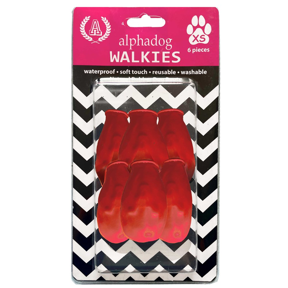 Alphadog Kırmızı Köpek Galoşu 6 Adet