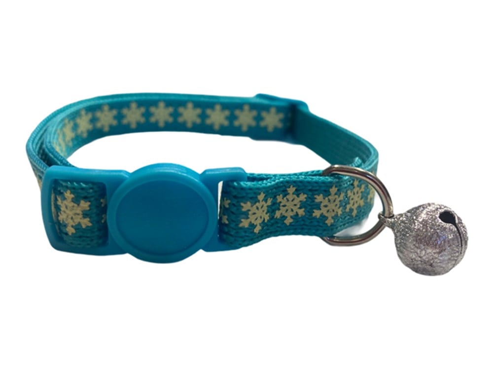 Kar Tanesi Desenli, Zilli Boyun Tasması