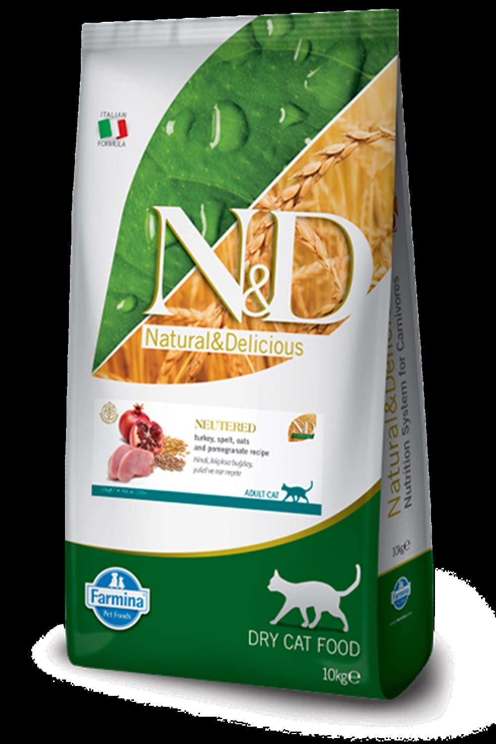 N&D 10 kg Düşük Tahıllı Hindili Kısırlaştırılmış Kedi Maması