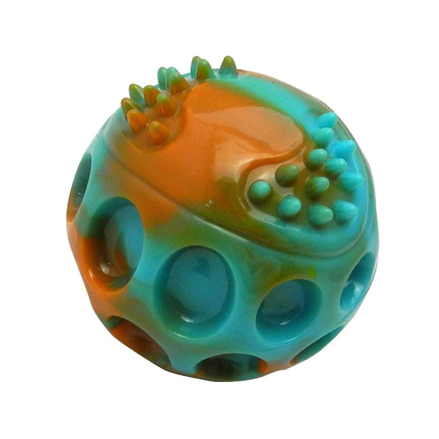 Gimdog Planet Ball Sesli Sert Kauçuk Top Köpek Oyuncağı 6 cm
