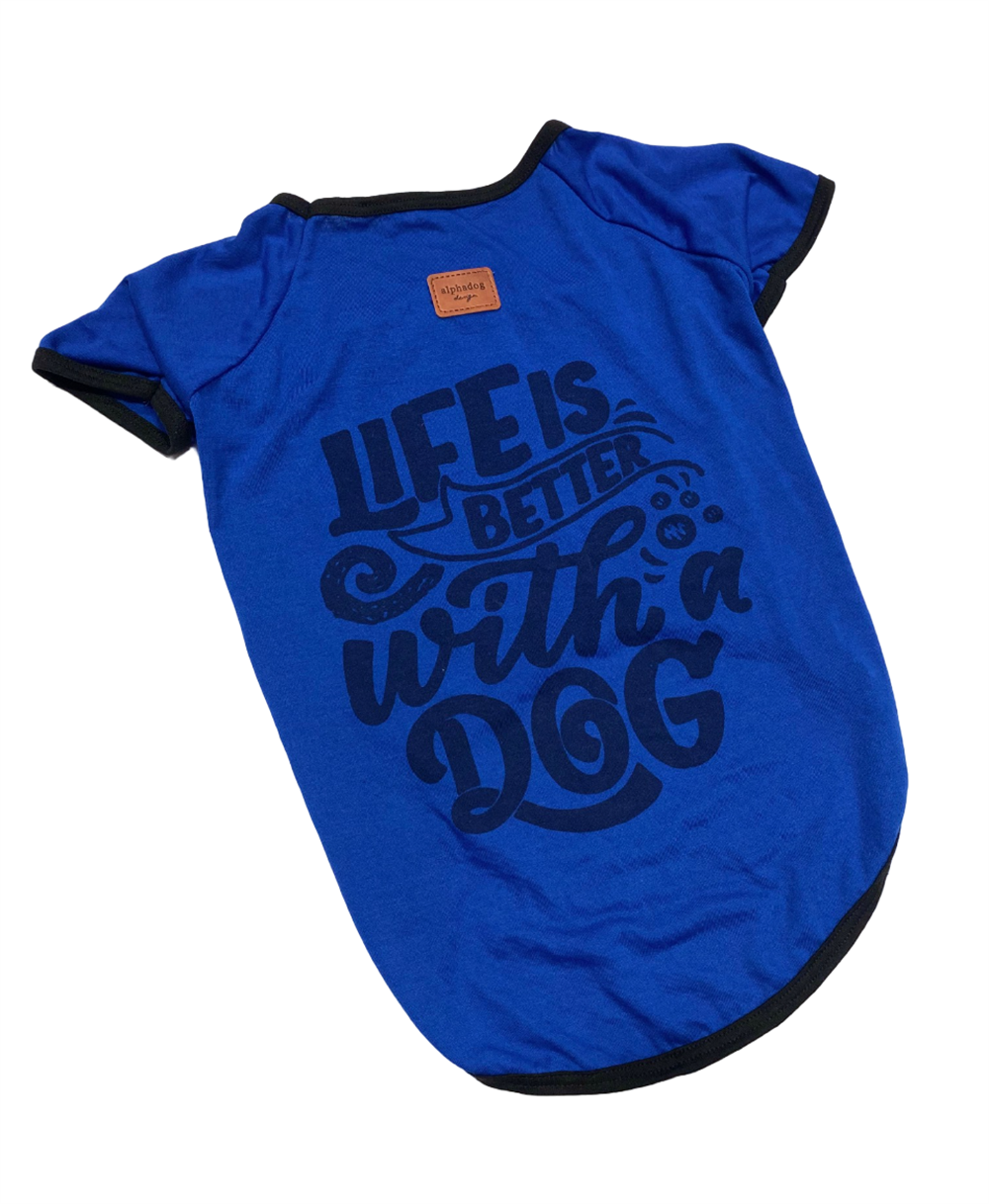 Alphadog Sax Life is Better Orta-Büyük Irk Köpek T-shirtü