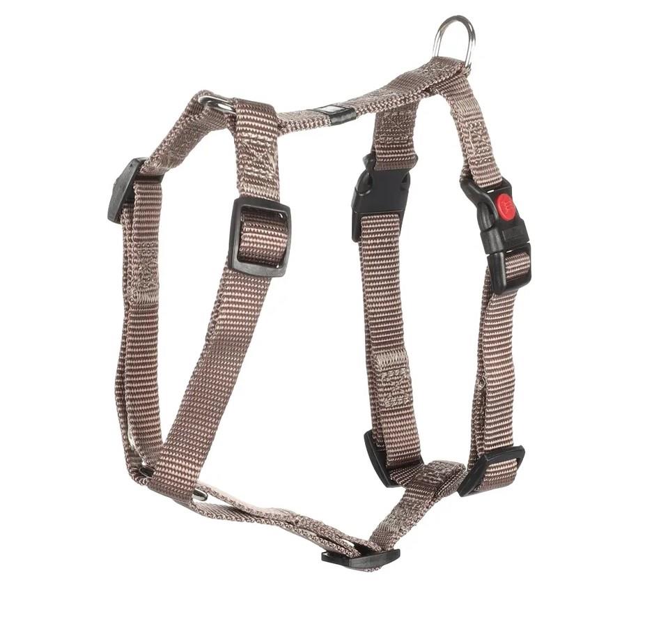 Flamingo Kilitli Köpek Göğüs Tasması, Göğüs: 40-50 cm Vizon
