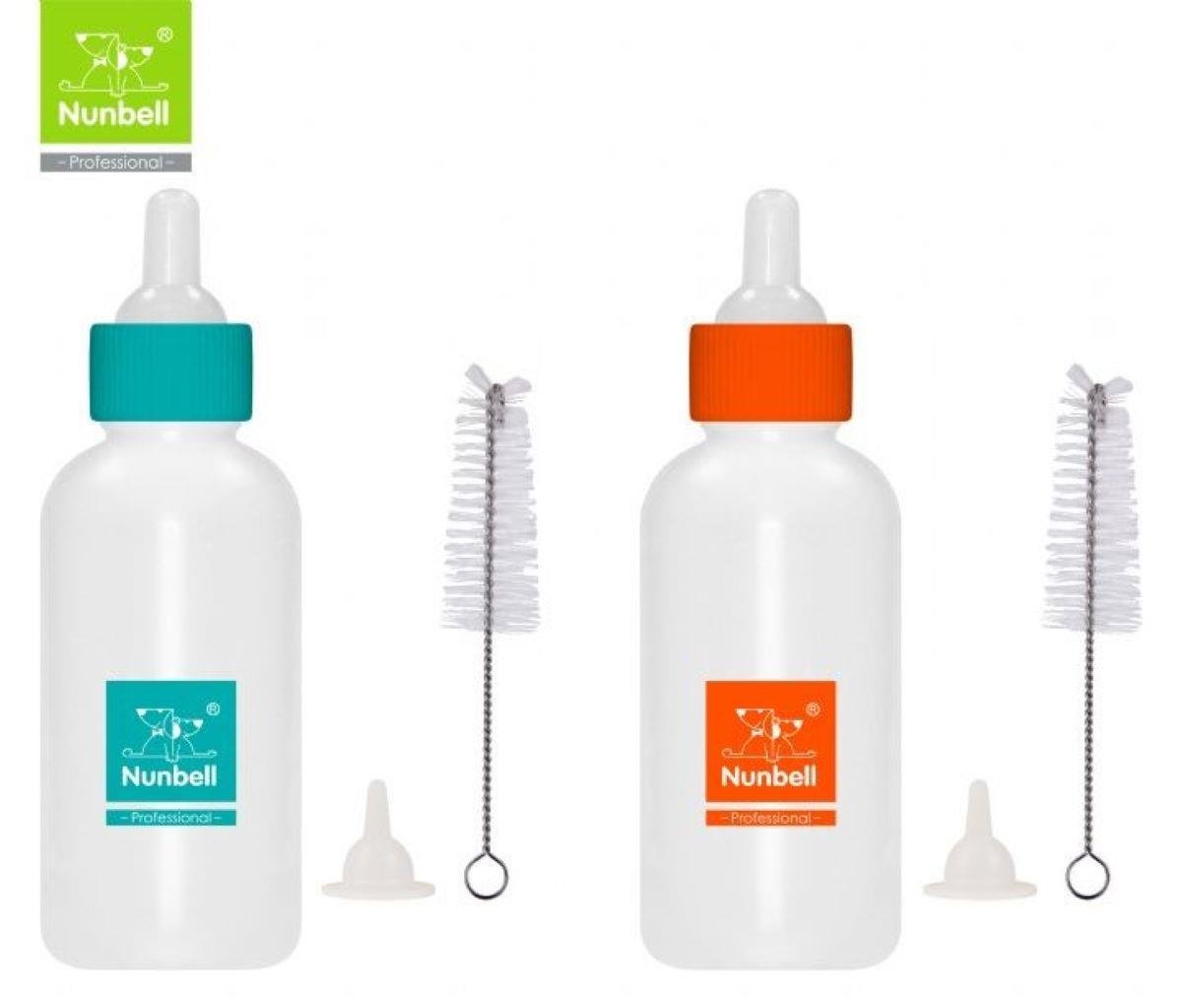 Nunbell Yavru Kedi ve Köpek için Biberon ve Temizleme Fırçası Seti 100 ml