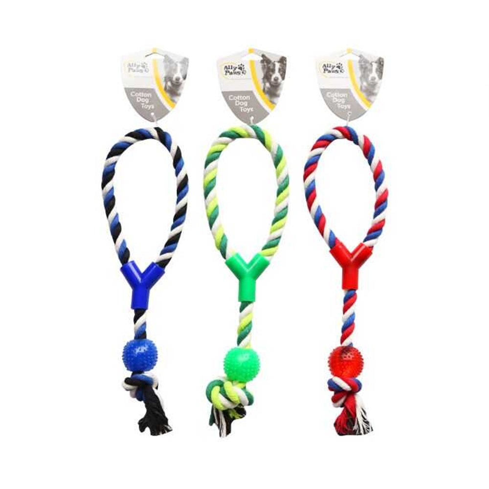 Ally Paws Plastik Toplu Köpek Çekiştirme Oyuncağı Diş İpi 38 cm (1 Adet)