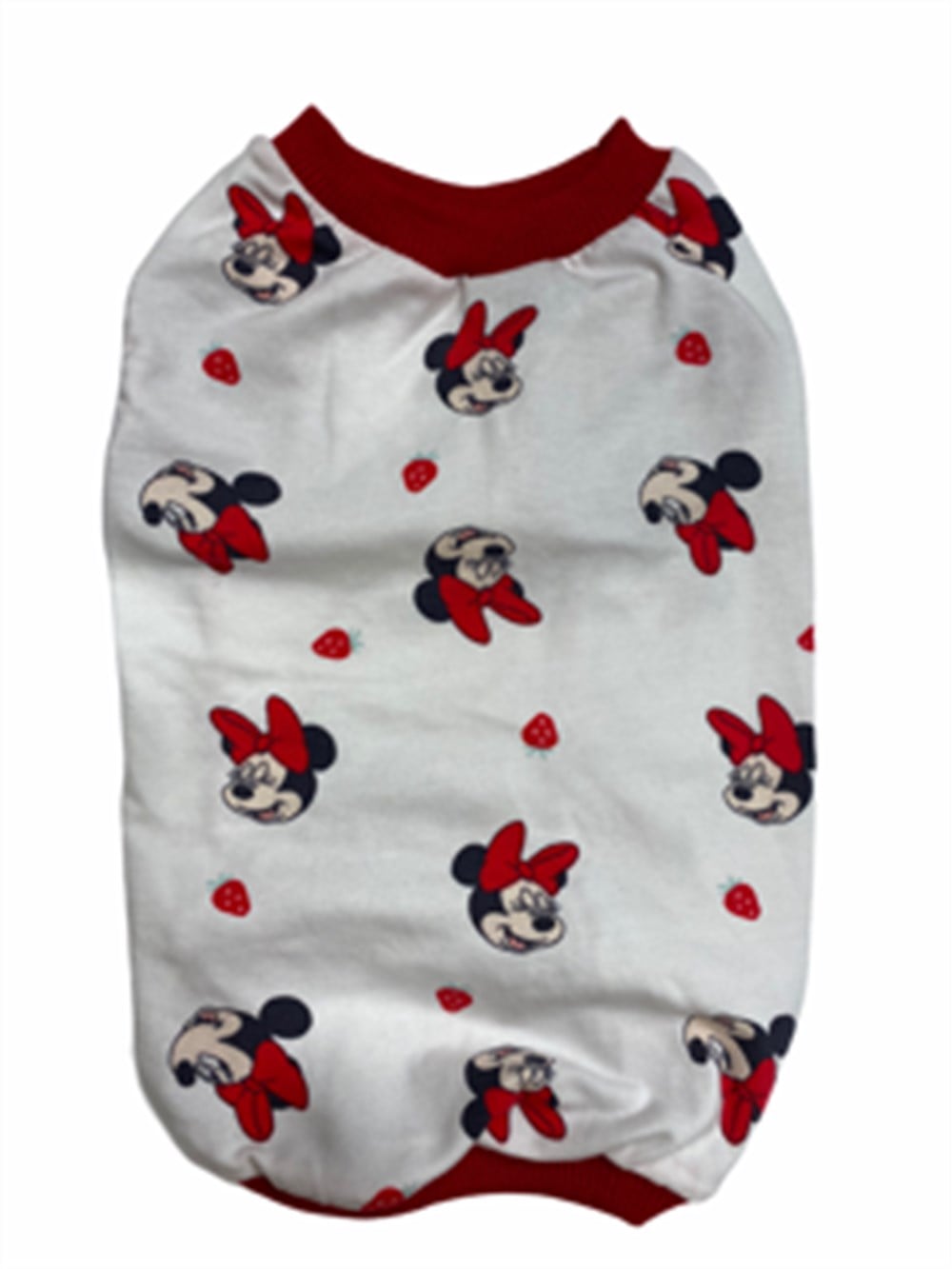 Beyaz Minnie Penye T-shirt
