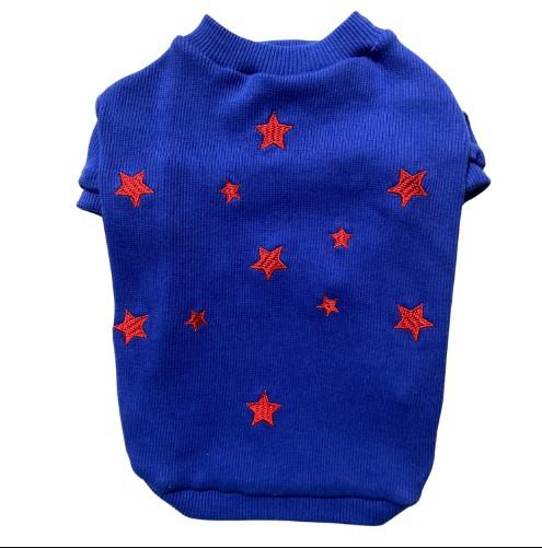 Gedyco Stars Küçük Irk Köpek Sweatshirtü Saks