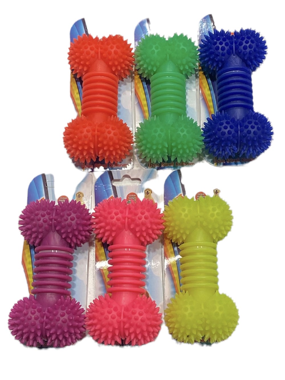 Suda Batmayan Termo-Plastik Dev Körüklü Kemik Köpek Oyuncağı 15 cm (1 adet)